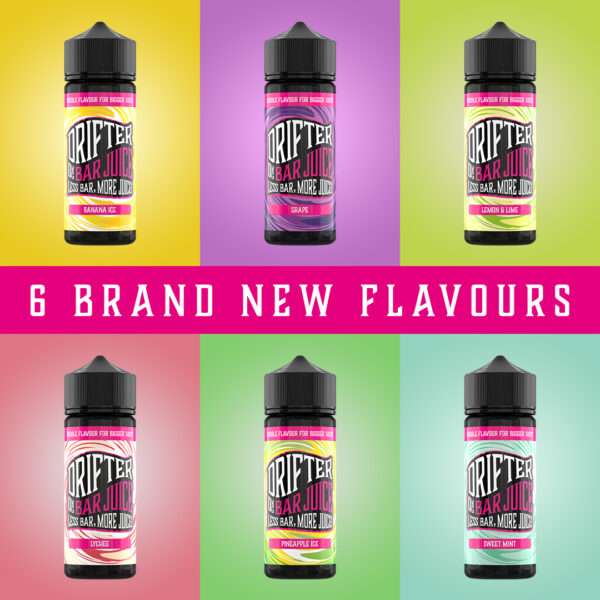Drifter Bar Juice 120ml E-Liquid Shortfill 50/50 VG/PG - Image 3